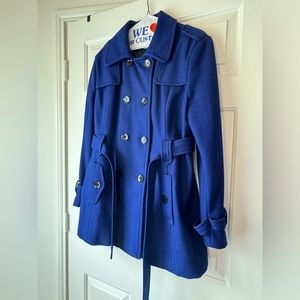 Women’s Kenneth Cole Reaction Wool Pea Coat with Belt (XL)